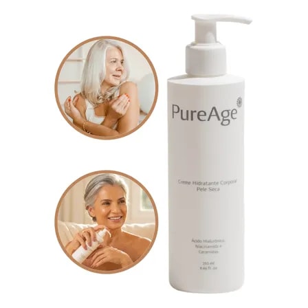 Hidratante Corporal Pureage Pele Idoso Fina E Ressecada Suave